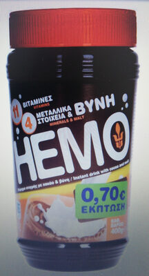 HEMO Instant Drink With Cocoa and Malt 400g - Προϊόν - el